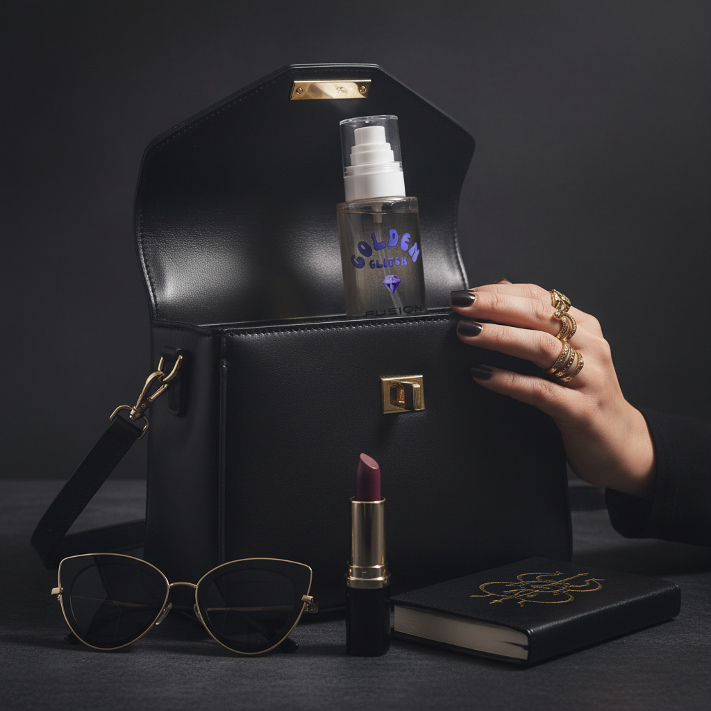 Golden Glitch Handbag