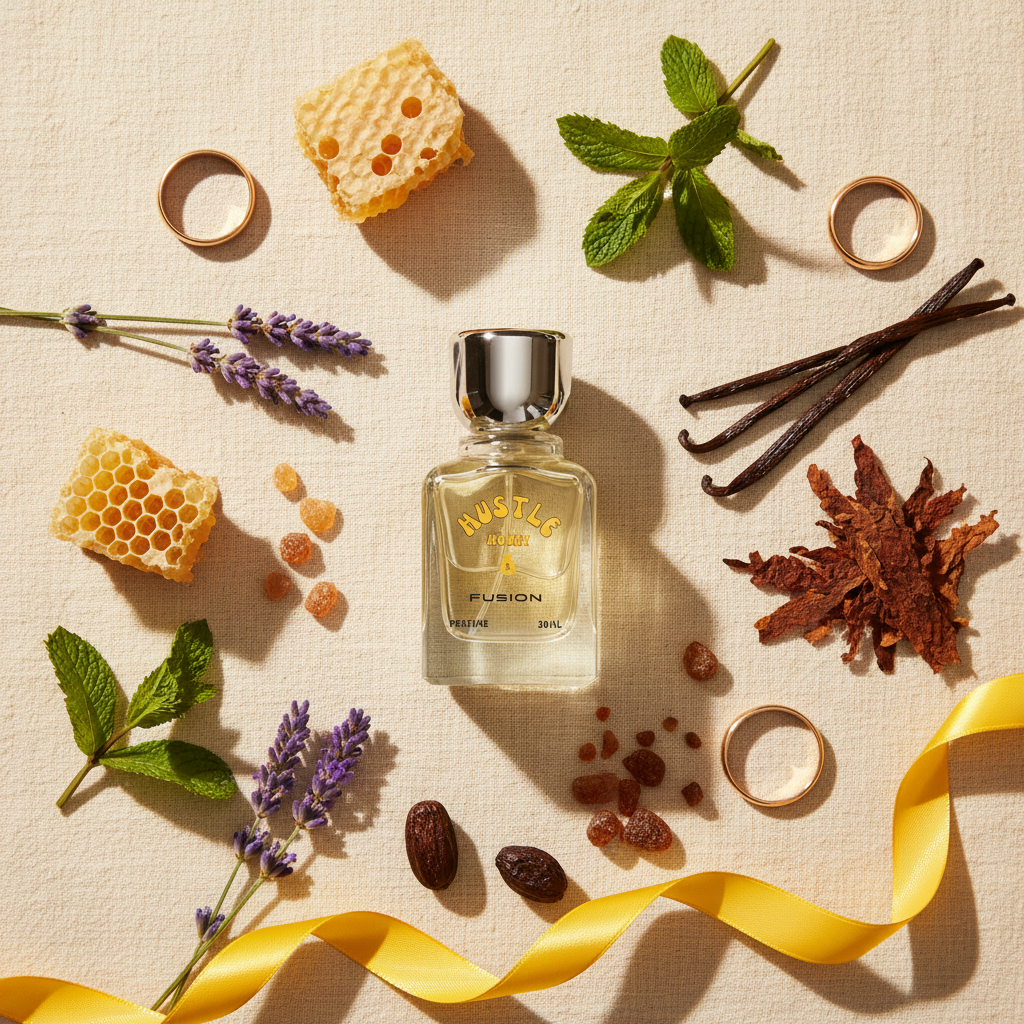 Hustle Honey EDP Flat Lay