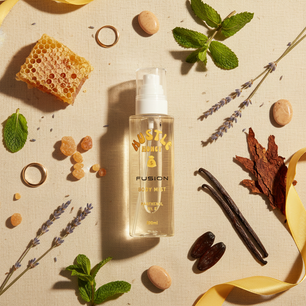 Hustle Honey Flat Lay