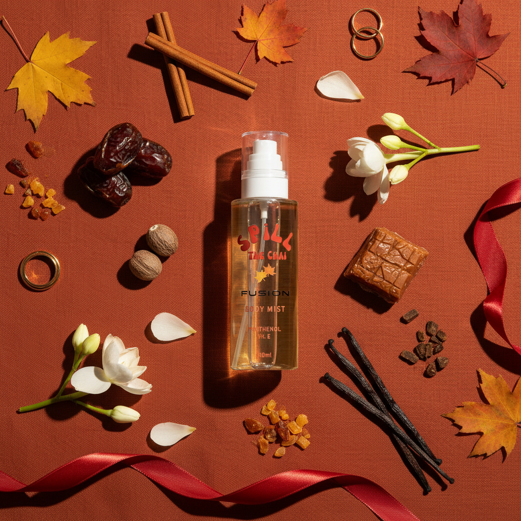 Spill the Chai Flat Lay